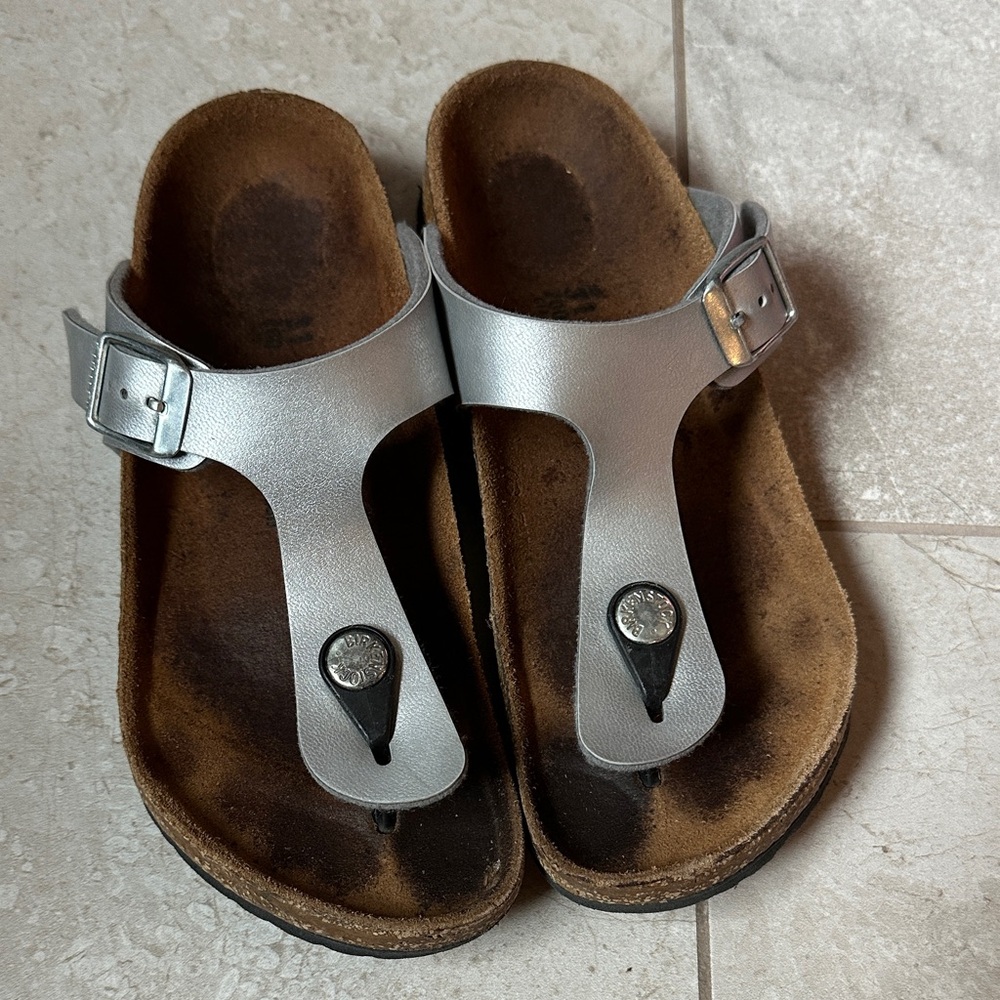 Kids Silver Sandals